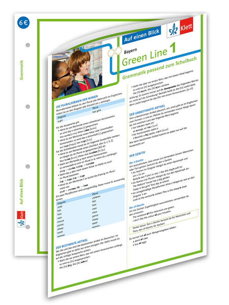 hugendubel Green Line 1 Bayern Klasse 5 - Auf einen Blick. Grammatik passend zum Schulbuch - Klappkarte (6 Seiten) bei. Online bestellen oder in der Filiale abholen
