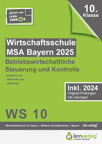 hugendubel Original-Prüfungen Wirtschaftsschule Bayern 2025 Betriebswirtschaftliche Steuerung und Kontrolle bei. Online bestellen oder in der Filiale abholen