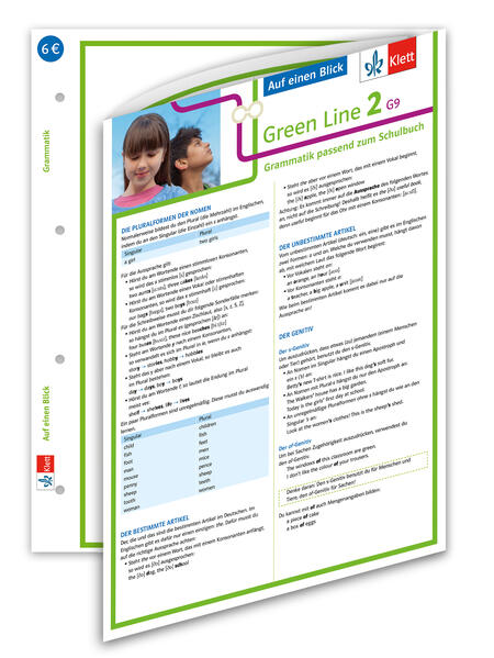 hugendubel Green Line 2. Auf einen Blick: G9. Klasse 6. Grammatik passend zum Schulbuch - Klappkarte (6 Seiten) bei. Online bestellen oder in der Filiale abholen Blitzangebot