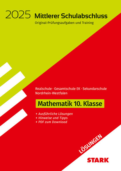 hugendubel STARK Lösungen zu Original-Prüfungen und Training - Mittlerer Schulabschluss 2025 - Mathematik - Realschule/Gesamtschule EK/Sekundarschule - NRW bei. Online bestellen oder in der Filiale abholen