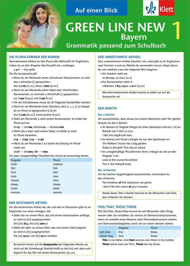 hugendubel Sabine Schlimm: Green Line New 1. Auf einen Blick. Grammatik. Bayern bei. Online bestellen oder in der Filiale abholen