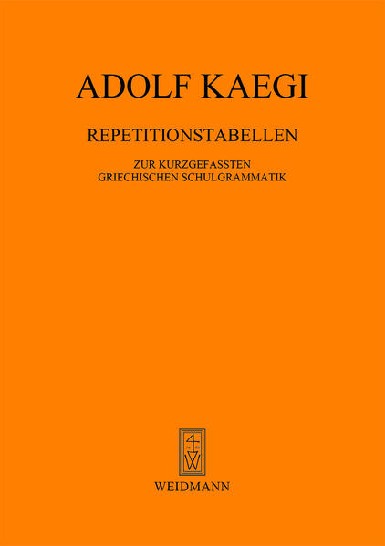 hugendubel Adolf Kaegi: Repetitionstabellen zur kurzgefassten Griechischen Schulgrammatik bei. Online bestellen oder in der Filiale abholen Bis zu 65% Rabatt