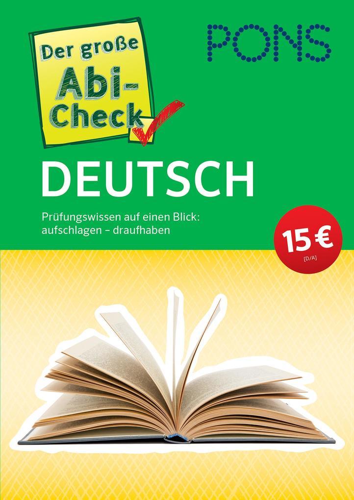 hugendubel PONS Der große Abi-Check Deutsch bei. Online bestellen oder in der Filiale abholen Bis zu 55% Rabatt
