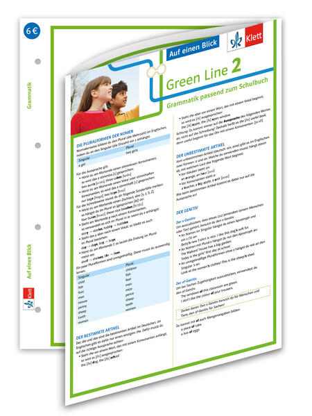 hugendubel Green Line 2. Auf einen Blick G8. Klasse 6. Grammatik passend zum Schulbuch - Klappkarte (6 Seiten) bei. Online bestellen oder in der Filiale abholen