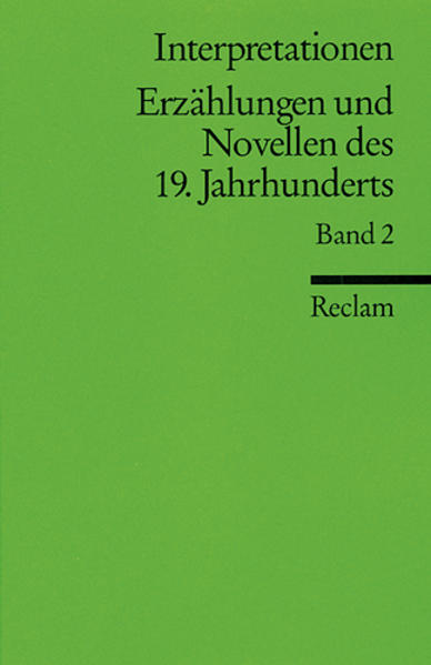 hugendubel Interpretationen: Erzählungen und Novellen II des 19. Jahrhunderts bei. Online bestellen oder in der Filiale abholen