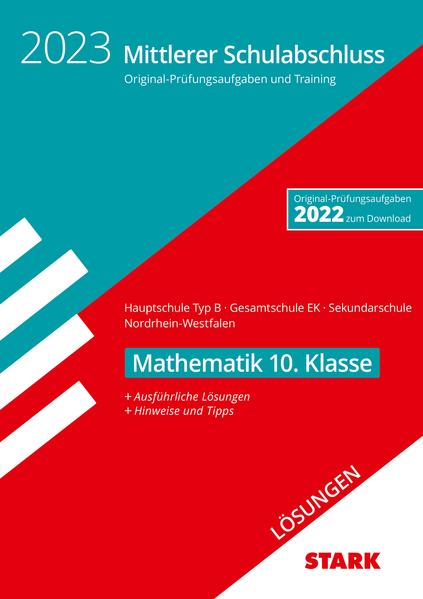 hugendubel STARK Lösungen zu Original-Prüfungen und Training - Mittlerer Schulabschluss 2023 - Mathematik - Hauptschule Typ B/ Gesamtschule EK/Sekundarschule - NRW bei. Online bestellen oder in der Filiale abholen