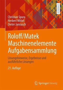 buecher Roloff/Matek Maschinenelemente Aufgabensammlung (eBook PDF) von Christian Spura; Herbert Wittel; Dieter Jannasch - bücher.de Preisnachlass