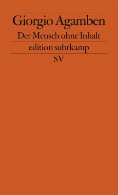 buecher Der Mensch ohne Inhalt (eBook ePUB) von Giorgio Agamben - bücher.de Blitzangebot