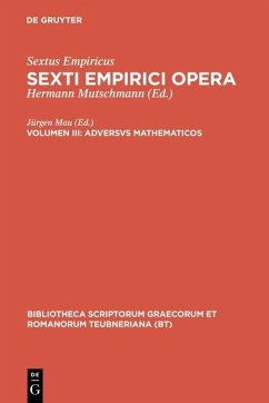 buecher Adversus mathematicos (eBook PDF) von Sextus Empiricus - bücher.de Auslauf