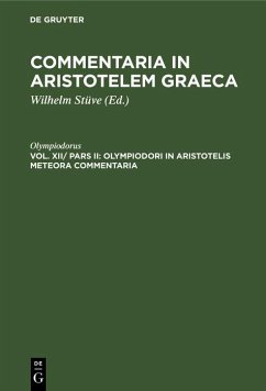 buecher Olympiodori in Aristotelis Meteora commentaria (eBook PDF) von Olympiodorus - bücher.de Meist gekauft