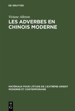 buecher Les adverbes en chinois moderne (eBook PDF) von Viviane Alleton - bücher.de Cyber Monday
