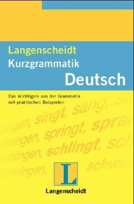 zvab Langenscheidts Kurzgrammatik Deutsch von WENDT: Good Hardback (1991) Weihnachtsangebot