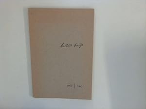 zvab Bertolt Brecht. Bibliographie 1956 / 1966 von Wendt Ernst Erwin Leiser Klaus Völker a. o.:: Gut Broschiert (1966)