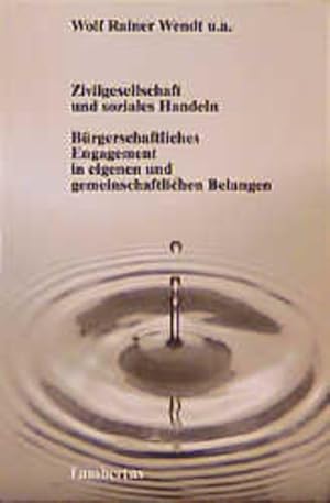 zvab Zivilgesellschaft und soziales Handeln: Bürgerschaftliches Engagement in eigenen und gemeinschaftlichen Belangen Schriftenreihe der Deutschen . Deutschen Gesellschaft für Sozialarbeit e.V.) von Wendt Wolf Rainer:: Gut pap