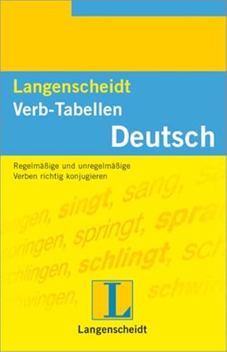 zvab Langenscheidt Verb-Tabellen Deutsch von Heinz F. Wendt: very good
