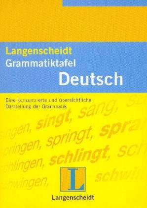 zvab Langenscheidts Grammatiktafel Deutsch von Wendt Heinz F.: good (1972)