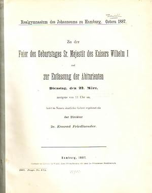 zvab Der Gebrauch des bestimmten Artikels im Englischen. In: Realgymnasium des Johanneums zu Hamburg. Ostern 1887. Programm Nummer 674. von Wendt G.: Softcover