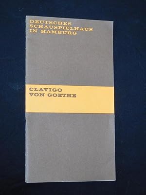 zvab Programmheft 6 Deutsches Schauspielhaus Hamburg 1969/70. CLAVIGO von Goethe. Insz./ Bearb.: Fritz Kortner Bühnenbild: Ekkehard Grübler Kostüme: Lieselotte Erler. Mit Thomas Holtzmann (Clavigo) Rolf Boysen (Carlos) Krista