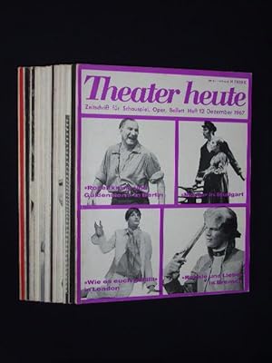 zvab Theater heute. Die deutsche Theaterzeitschrift. 8. Jahrgang 1967 Heft 1 - 12 von Red.: Henning Rischbieter Ernst Wendt (bis 9/67): Magazin / Zeitschrift