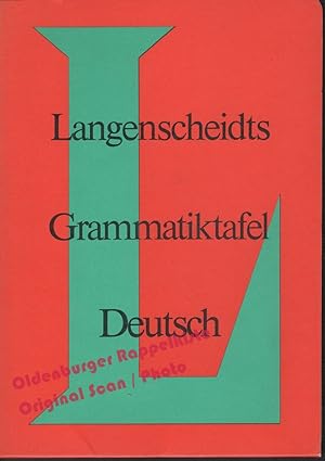 zvab Langenscheidts Grammatiktafel Deutsch - Wendt Heinz F. von Wendt Heinz F.: Sehr gut Mappe (1968) Online