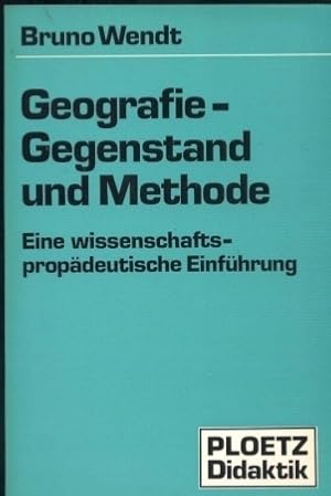 zvab Geografie-Gegenstand und Methode von Wendt Bruno Fabrik Onlineshop